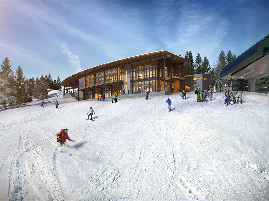 A sneak peak of what our new on-mountain restaurant & event venue will look like.